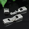 Clasps. Fashion Zinc Alloy Jewelry Findings.36x10mm. Hole:11x2.5mm. Sold by PC

