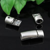 Magnetic Clasps, Zinc Alloy Bracelet Findinds,24x9mm, Hole size:6mm, Sold by PC