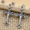 Pendant. Fashion Zinc Alloy jewelry findings.Cross 22x12mm. Sold by KG
