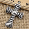 Pendant. Fashion Zinc Alloy jewelry findings.Cross 33.5x22mm. Sold by KG
