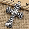 Pendant. Fashion Zinc Alloy jewelry findings.Cross 33.5x22mm. Sold by KG