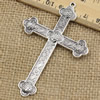 Pendant. Fashion Zinc Alloy jewelry findings.Cross 80x53.5mm. Sold by KG
