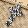 Pendant. Fashion Zinc Alloy jewelry findings.Cross 45x26mm. Sold by KG
