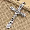 Pendant. Fashion Zinc Alloy jewelry findings.Cross 43x25mm. Sold by KG
