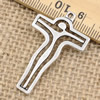 Pendant. Fashion Zinc Alloy jewelry findings.Cross 39x24mm. Sold by KG