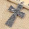 Pendant. Fashion Zinc Alloy jewelry findings.Cross 45x27mm. Sold by KG
