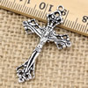 Pendant. Fashion Zinc Alloy jewelry findings.Cross 40x24.5mm. Sold by KG