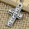 Pendant. Fashion Zinc Alloy jewelry findings.Cross 21x12mm. Sold by KG
