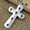 Pendant. Fashion Zinc Alloy jewelry findings.Cross 36x21mm. Sold by KG
