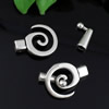 Clasps. Fashion Zinc Alloy Jewelry Findings.29x21mm. Hole:3.5mm. Sold by KG
