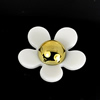 FlatBack Resin White Daisy Flower Cabochons Jewelry Fit Mobile Phone Headwear DIY Handmade Decoration Accessory 28mm Sold by PC