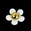 FlatBack Resin White Daisy Flower Cabochons Jewelry Fit Mobile Phone Headwear DIY Handmade Decoration Accessory 22mm Sold by PC