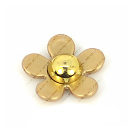 FlatBack Resin Gold Daisy Flower Cabochons Jewelry Fit Mobile Phone Headwear DIY Handmade Decoration Accessory 16mm Sold by PC