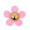 FlatBack Resin Pink Daisy Flower Cabochons Jewelry Fit Mobile Phone Headwear DIY Handmade Decoration Accessory 37mm Sold by PC