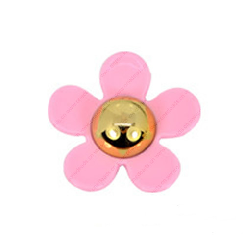 FlatBack Resin Pink Daisy Flower Cabochons Jewelry Fit Mobile Phone Headwear DIY Handmade Decoration Accessory 16mm Sold by PC