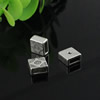 Slider, Zinc Alloy Bracelet Findinds,9x9mm, Hole size:6x2.5mm, Sold by KG
