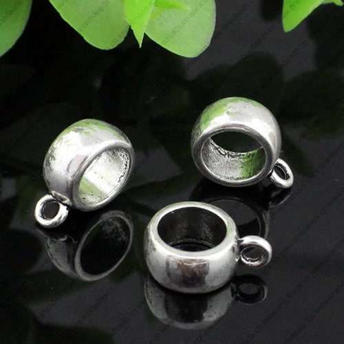 Bail Beads. Fashion Zinc Alloy Jewelry Findings.13x5mm.Inner dia:6mm Sold by KG