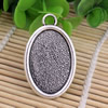 Zinc Alloy Cabochon Settings. Fashion Jewelry Findings.41x25.5mm Inner dia 30x20mm. Sold by KG