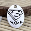 Pendant. Fashion Zinc Alloy jewelry findings.MAMA 21.5x16mm. Sold by KG
