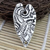 Pendant. Fashion Zinc Alloy jewelry findings.Leaf 44x23mm. Sold by KG
