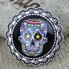 2015 Fashion Brooch Antique Silver Vintage The Glass Cartoon Skeleton Cabochons Settings Brooch Pins 35mm Sold by PC