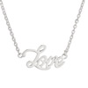 New 2015 Fashion Cute"Love" Pendant Necklace Metal Alloy with Chain Made Jewelry 3x3.5mm Sold by Stiand
