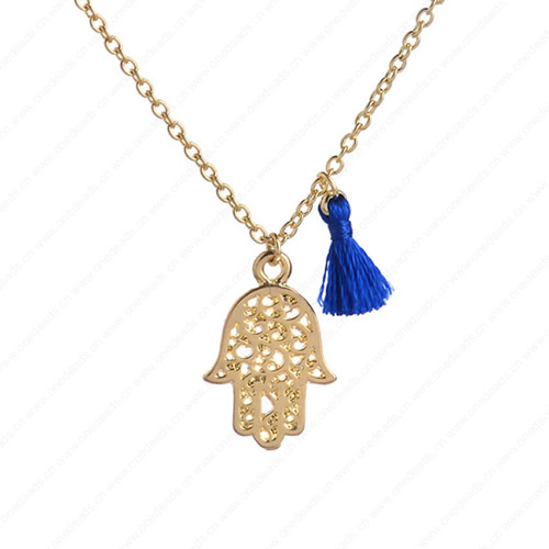 New 2015 Fashion Cute"Hand" Pendant Necklace Metal Alloy with Chain Made Jewelry Sold by Stiand