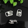 Clasps. Fashion Zinc Alloy jewelry findings.21.5x15.5mm. Sold by KG
