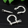 Clasps. Fashion Zinc Alloy Jewelry Findings.26x28mm. Hole:10mm. Sold by PC