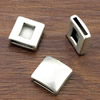 Slider, Zinc Alloy Bracelet Findinds,18mm, Hole size:14x2.5mm, Sold by KG
