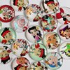 Fashion Mixed Style Round Glass Cabochon Dome Cameo Jewelry Finding 20mm Sold by PC