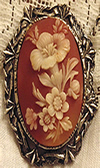 Zinc Alloy Brooch Cabochon Settings.Fashion Jewelry Findings.Inner dia：30x40mm. Sold by PC
