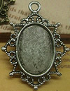 Zinc Alloy Brooch Cabochon Settings.Fashion Jewelry Findings.Inner dia：18x25mm. Sold by PC
