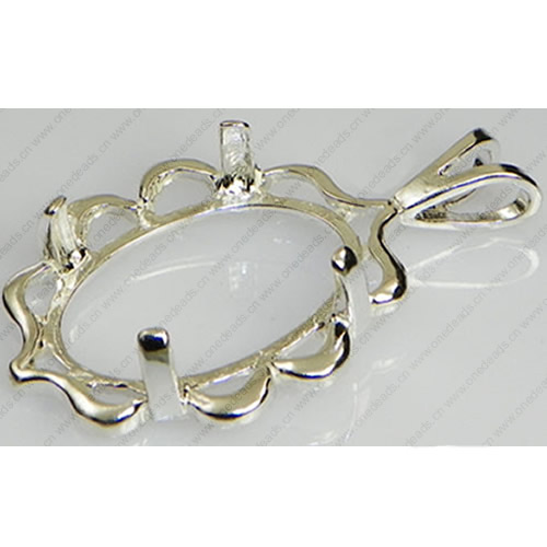 Zinc Alloy Brooch Cabochon Settings.Fashion Jewelry Findings.Inner dia：30x40mm. Sold by PC