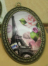 Zinc Alloy Brooch Cabochon Settings.Fashion Jewelry Findings.Inner dia：30x40mm. Sold by PC