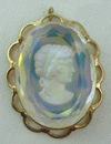 Zinc Alloy Brooch Cabochon Settings.Fashion Jewelry Findings.Inner dia：18x25mm. Sold by PC
