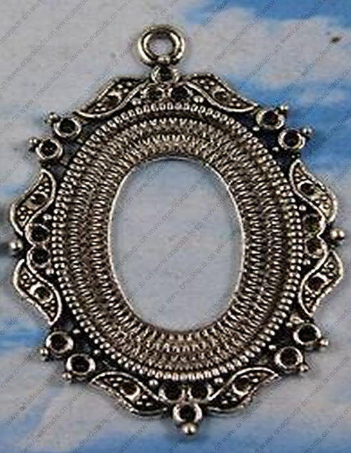 Zinc Alloy Brooch Cabochon Settings.Fashion Jewelry Findings.Inner dia：18x25mm. Sold by PC