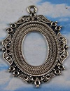 Zinc Alloy Brooch Cabochon Settings.Fashion Jewelry Findings.Inner dia：18x25mm. Sold by PC