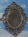 Zinc Alloy Brooch Cabochon Settings.Fashion Jewelry Findings.Inner dia：18x25mm. Sold by PC