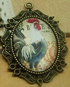 Zinc Alloy Brooch Cabochon Settings.Fashion Jewelry Findings.Inner dia：30x40mm. Sold by PC
