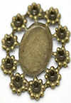 Zinc Alloy Brooch Cabochon Settings.Fashion Jewelry Findings.Inner dia：18x25mm. Sold by PC