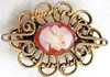 Zinc Alloy Brooch Cabochon Settings.Fashion Jewelry Findings.Inner dia：18x25mm. Sold by PC
