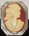 Zinc Alloy Brooch Cabochon Settings.Fashion Jewelry Findings.Inner dia：30x40mm. Sold by PC
