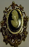 Zinc Alloy Brooch Cabochon Settings.Fashion Jewelry Findings.Inner dia：18x25mm. Sold by PC
