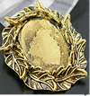 Zinc Alloy Brooch Cabochon Settings.Fashion Jewelry Findings.Inner dia：18x25mm. Sold by PC
