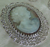 Zinc Alloy Brooch Cabochon Settings.Fashion Jewelry Findings.Inner dia：30x40mm. Sold by PC
