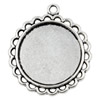 Zinc Alloy Cabochon Settings. Fashion Jewelry Findings. 31x27mm Inner dia 20mm. Sold by KG
