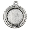 Zinc Alloy Cabochon Settings. Fashion Jewelry Findings. 21x18mm Inner dia 12mm. Sold by KG
