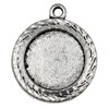 Zinc Alloy Cabochon Settings. Fashion Jewelry Findings. 21x18mm Inner dia 12mm. Sold by KG