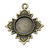 Zinc Alloy Cabochon Settings. Fashion Jewelry Findings.29x26mm Inner dia 12mm. Sold by KG
